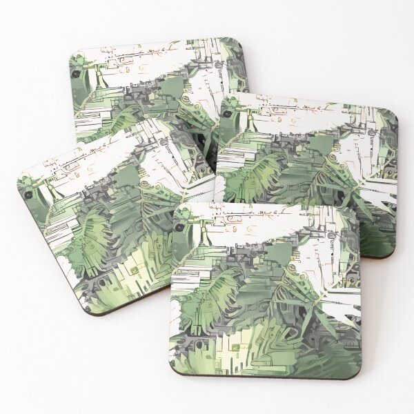 Item preview, Abstract Nature Pattern Leaves designed and sold by wilhelmgott.