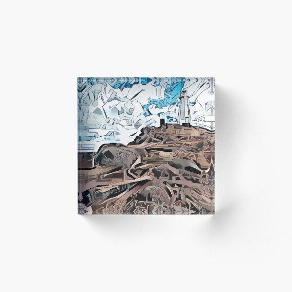 Item preview, Abstract Lighthouse Ocean designed and sold by wilhelmgott.