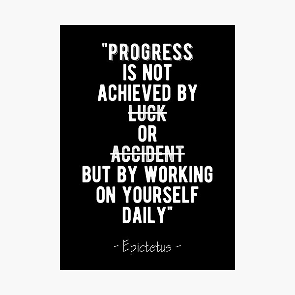 Item preview, Work On Yourself Daily - Epictetus Stoic Quote designed and sold by MotivationFlow.