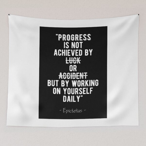 Item preview, Work On Yourself Daily - Epictetus Stoic Quote designed and sold by MotivationFlow.