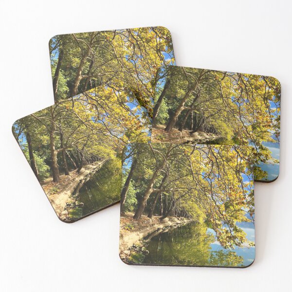 Item preview, Autumnal Scene from the Shore of Lake Orestiada designed and sold by DashaBee.