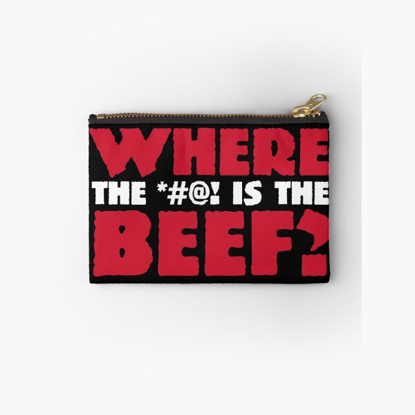 Item preview, WHERE the BLEEP is the BEEF (Red, White) designed and sold by joelcaron.