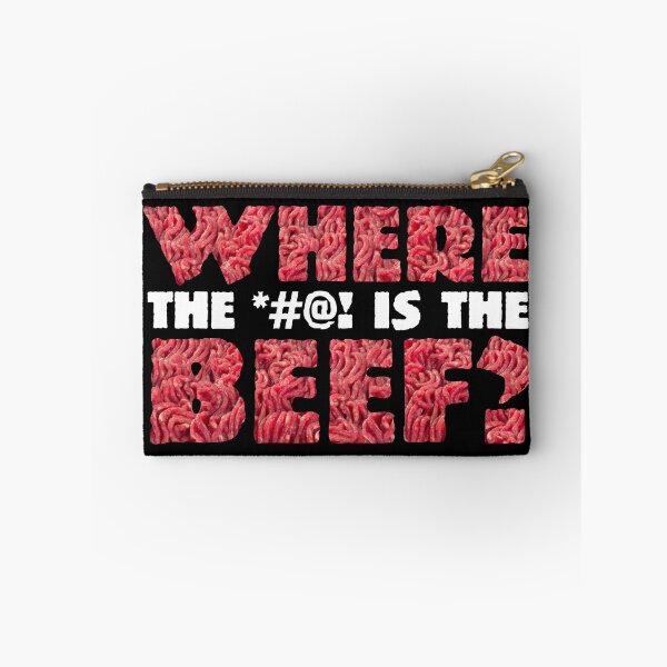Item preview, WHERE the BLEEP is the BEEF (Full Colour, White) designed and sold by joelcaron.