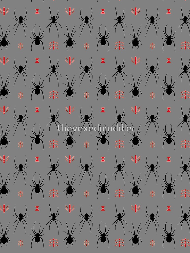Latrodectus Black Widow spider pattern by thevexedmuddler