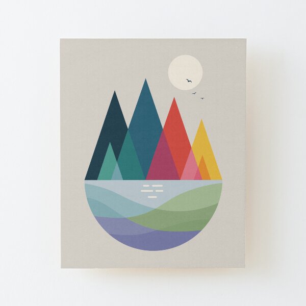Somewhere Wood Mounted Print