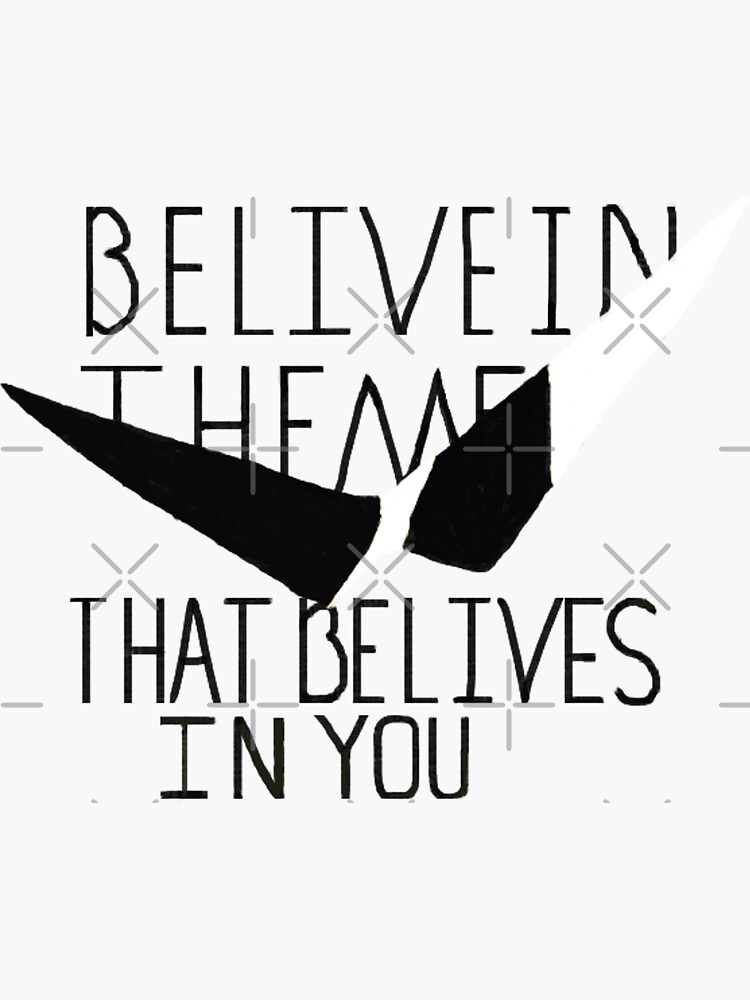 "Kamina quote typography" Sticker for Sale by decaldude Redbubble