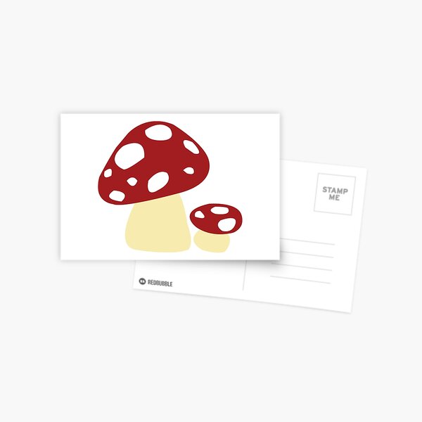 Fliegenpilze bringen auch Glück Postkarte
