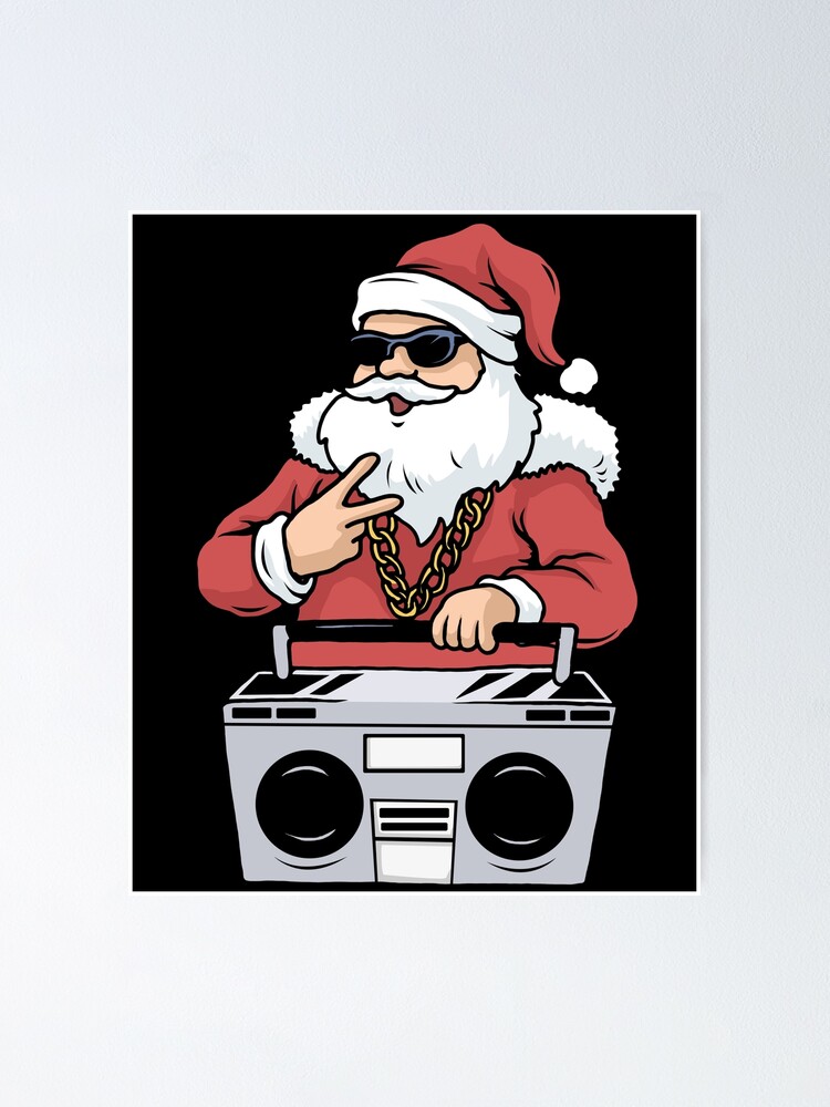 "Hip Hop Weihnachtsmann Geschenk Gangster Ghettoblaster Weihnachten Hip 