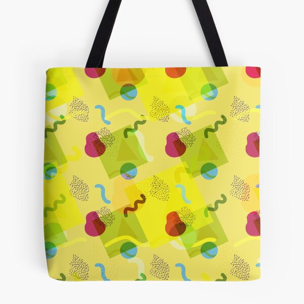 Aperçu de l'œuvre Neo Memphis Fun Pattern Jaune créée et vendue par SquibbleDesign.