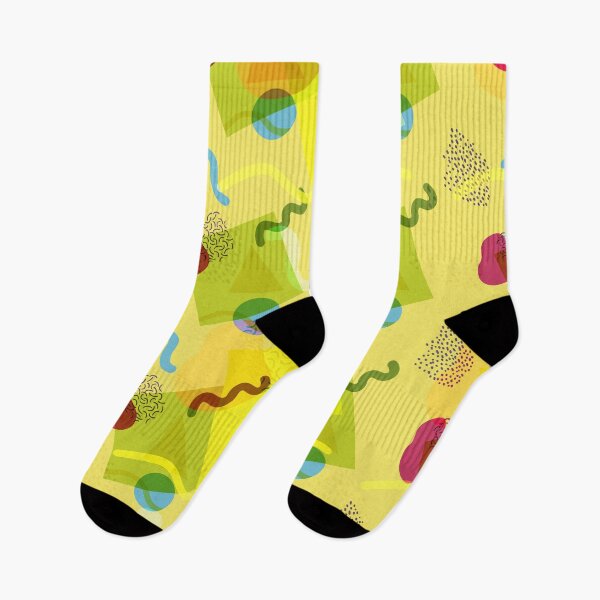 Item preview, Neo Memphis Fun Pattern Yellow designed and sold by SquibbleDesign.