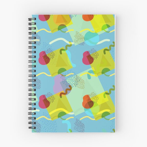 Item preview, Neo Memphis Fun Pattern - Blue designed and sold by SquibbleDesign.