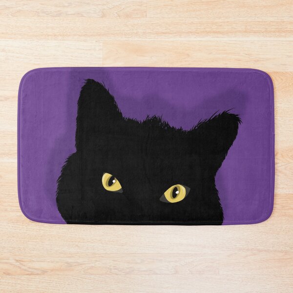 Item preview, Black Cat with Yellow Eyes designed and sold by HectorCantres.