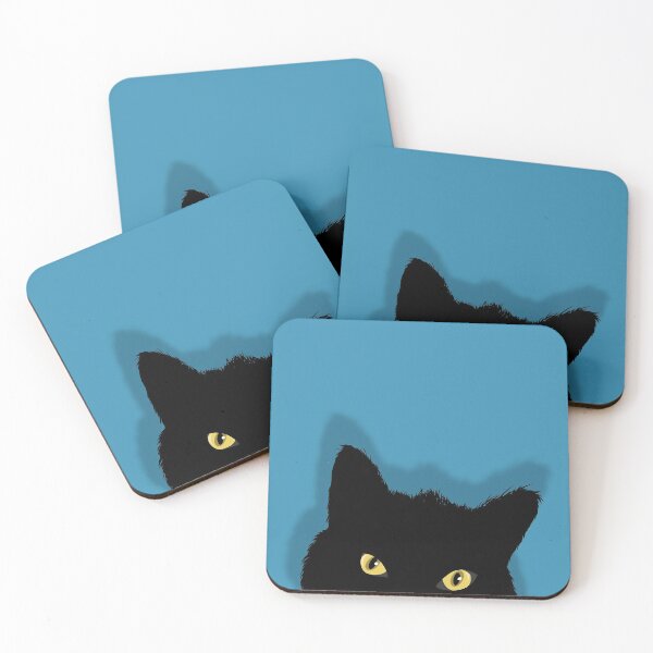 Item preview, Black Cat with Yellow Eyes designed and sold by HectorCantres.