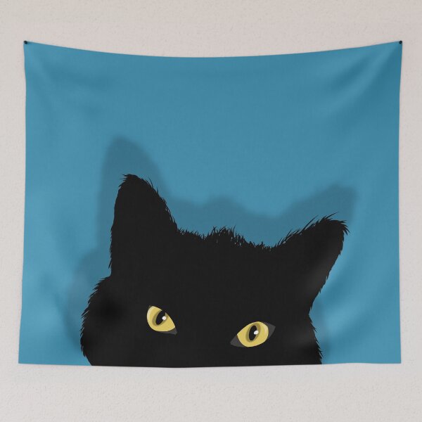 Item preview, Black Cat with Yellow Eyes designed and sold by HectorCantres.