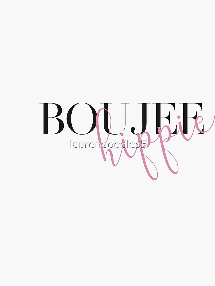 Boujee Hippie Sticker for Sale by laurendoodles5
