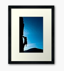 Rock climber Framed Print