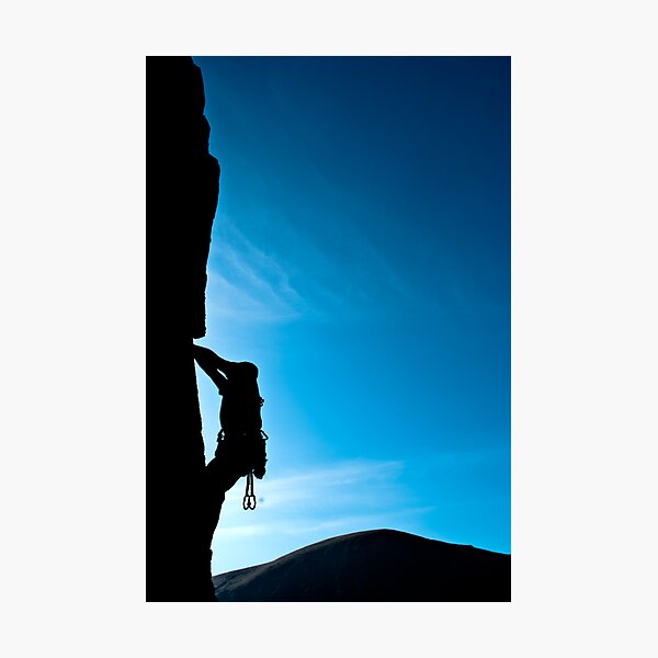 Rock climber Photographic Print