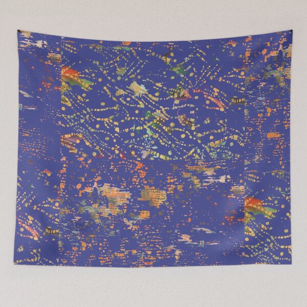 Item preview, Indigo Blue Bohemian Fiber Art  designed and sold by djrunnels.