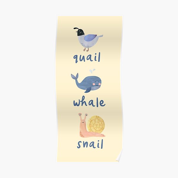 "Cute Rhyming Animals for Kids. Papercut Nursery Design on Light Yellow