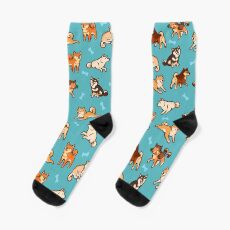 shibes in blue Socks