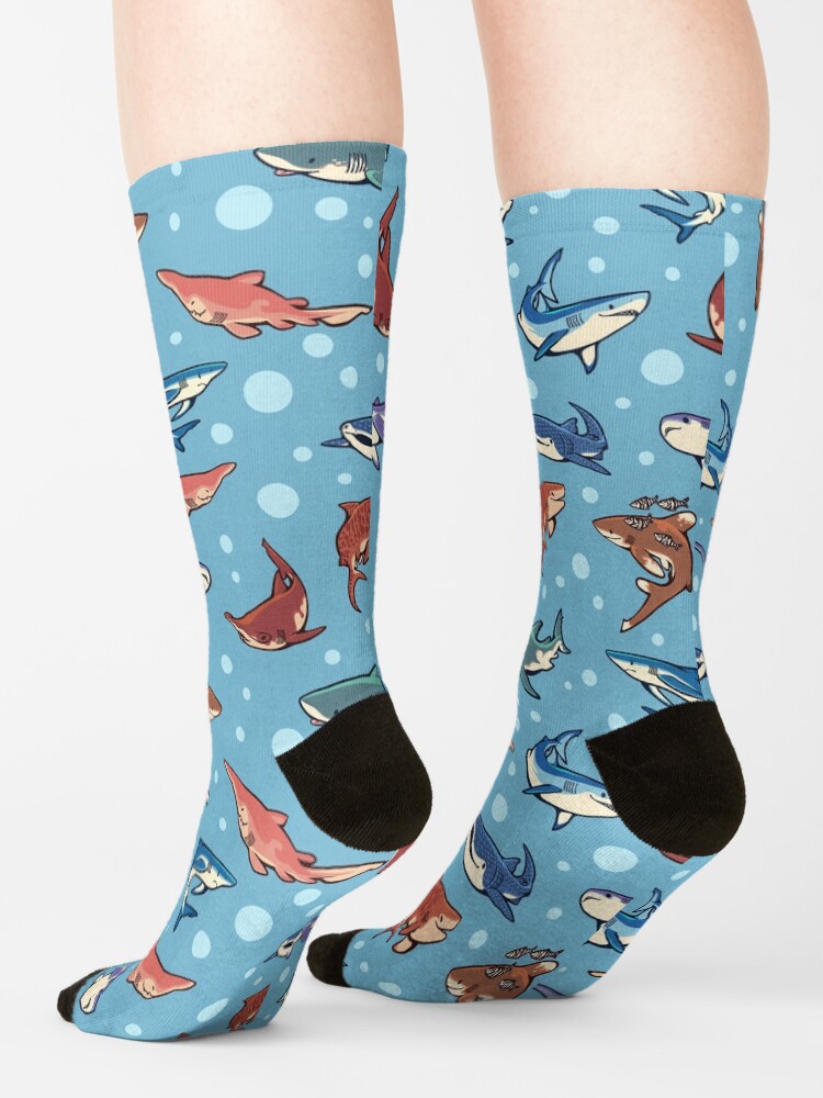 Alternate view of Sharks in the light blue Socks