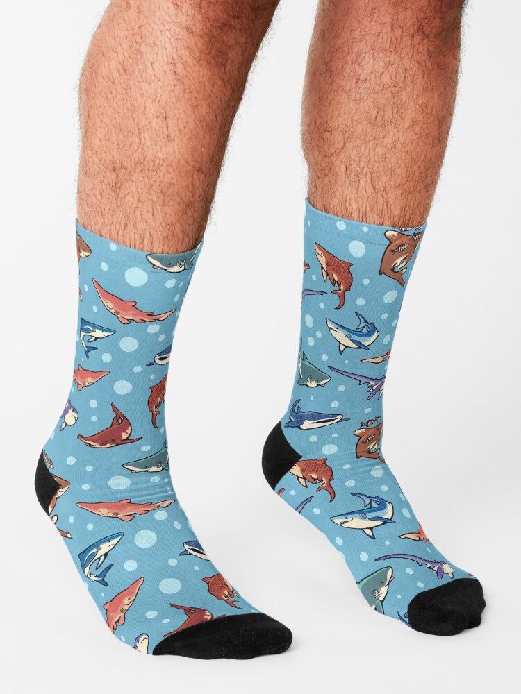 Alternate view of Sharks in the light blue Socks