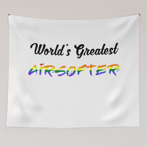 Item preview, Worlds Greatest Airsofter pride colours designed and sold by qlobba.