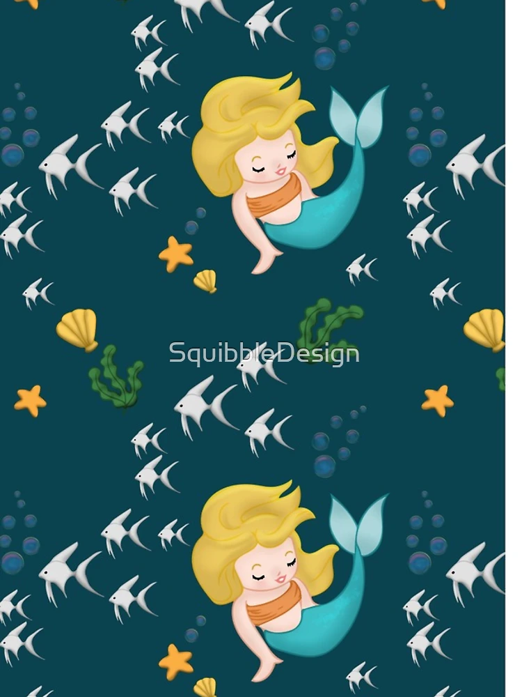 Thumbnail 4 of 4, iPhone Case, Mermaid Pattern designed and sold by SquibbleDesign.