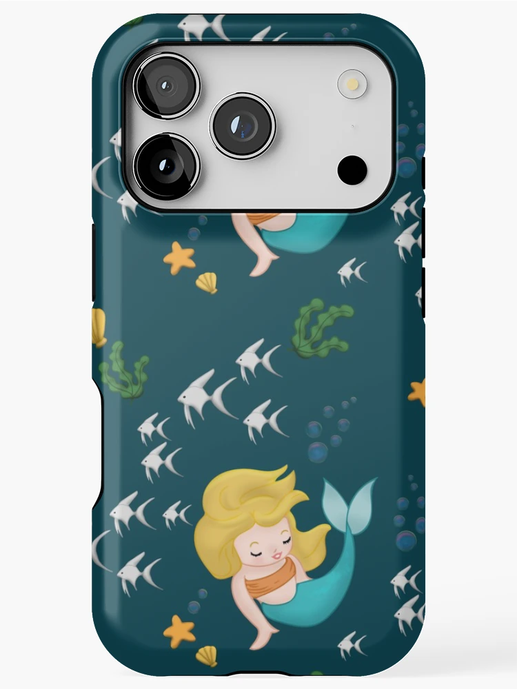 Thumbnail 1 of 4, iPhone Case, Mermaid Pattern designed and sold by SquibbleDesign.