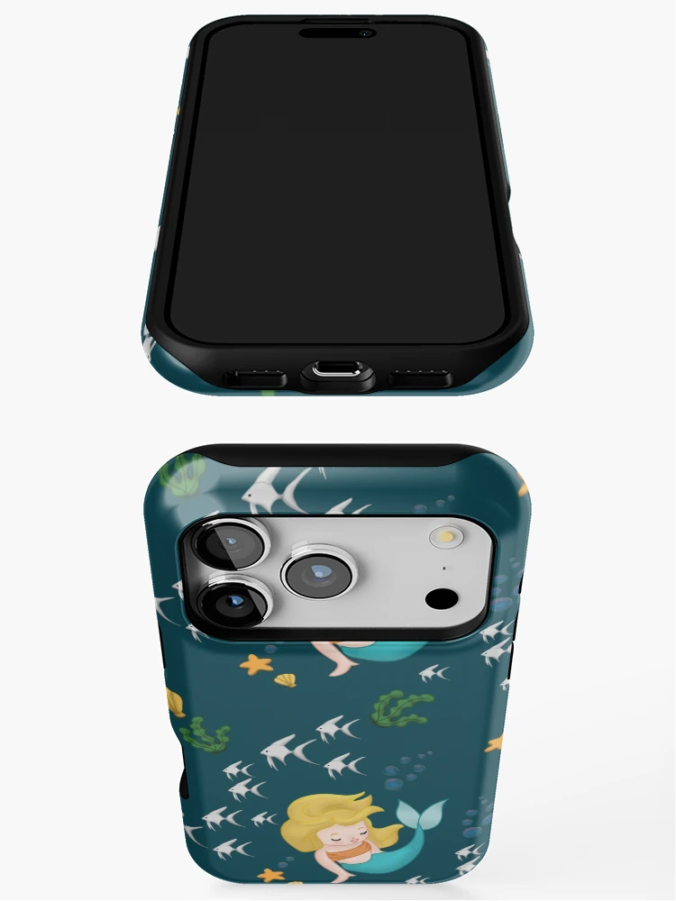 Thumbnail 3 of 4, iPhone Case, Mermaid Pattern designed and sold by SquibbleDesign.