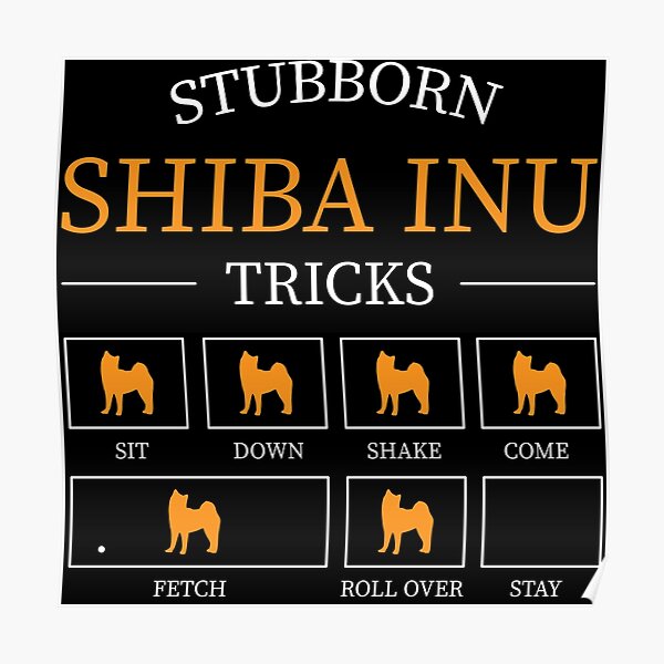 Shiba Inu, Gift, Shirt Poster