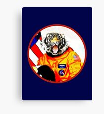 Astronaut Tiger Canvas Print
