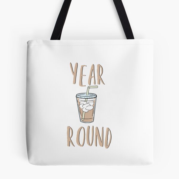 Item preview, iced coffee year round designed and sold by thatbookgal.
