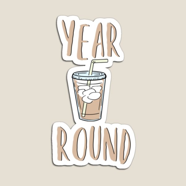 Item preview, iced coffee year round designed and sold by thatbookgal.