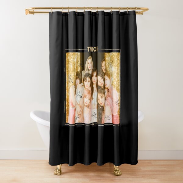 TWICE 트와이스 - Feel Special : Group (With PRINTED Autographs) | Design #3 Shower Curtain