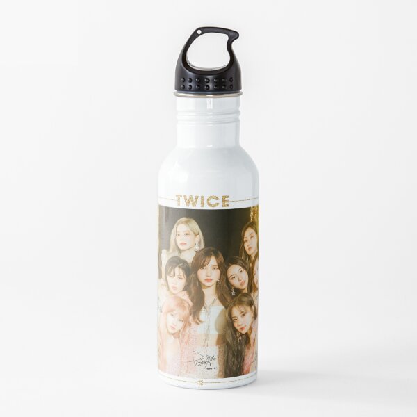 TWICE 트 와이스 - Siéntete especial: Grupo (con autógrafos impresos) | Diseño # 3 Botella de agua