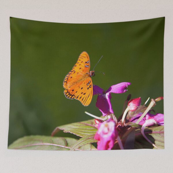 Item preview, Orange butterfly pollinating. designed and sold by Allen Penton.