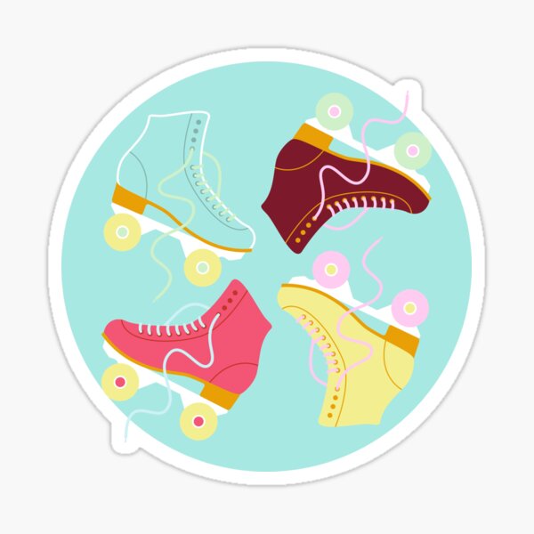 Roller skate love Sticker