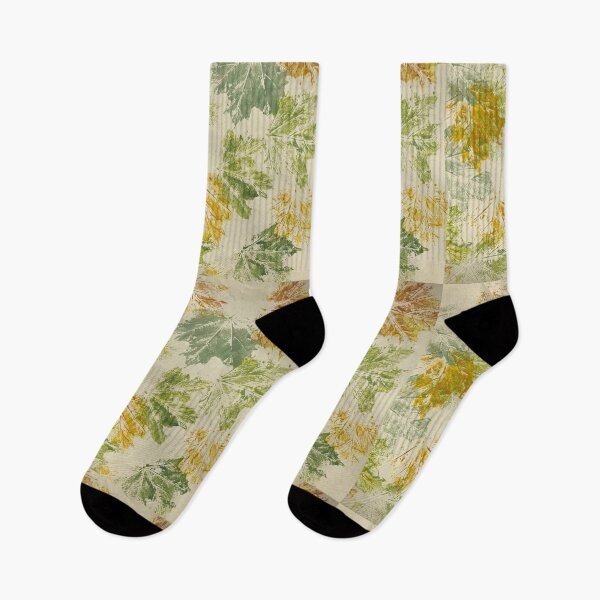 Item preview, Maple Leaves Hand Painted in bayberry, mustard and ivory designed and sold by djrunnels.