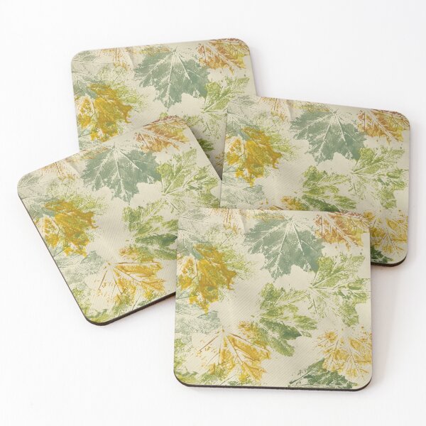 Item preview, Maple Leaves Hand Painted in bayberry, mustard and ivory designed and sold by djrunnels.