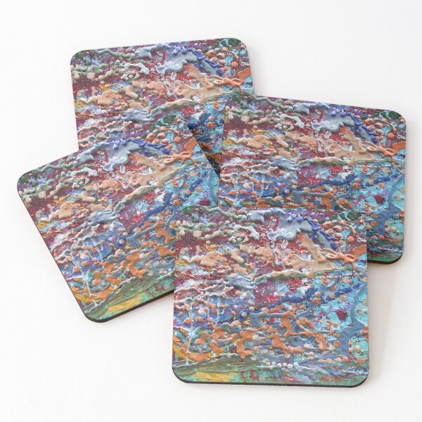 Aperçu de l'œuvre Résumé Pollock Encaustic influence originale Karen Colville1 créée et vendue par Aquila Light Pictures.