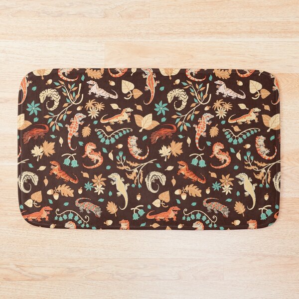 Item preview, Autumn geckos in dark brown designed and sold by Colordrilos.