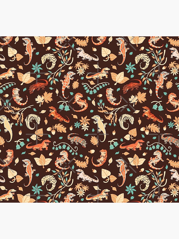 Autumn geckos in dark brown by Colordrilos