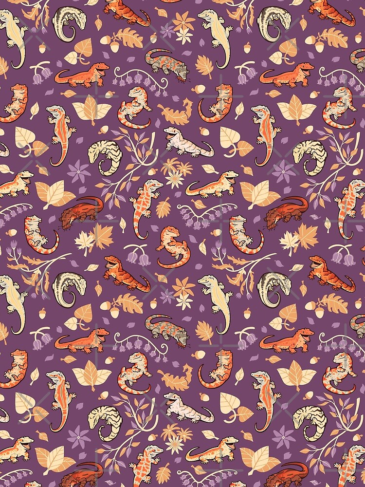 Autumn geckos in purple by Colordrilos