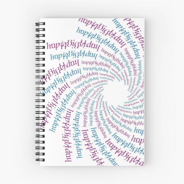 Item preview, Happy Birthday Ambigram Spinner designed and sold by Paul Aitch Art.