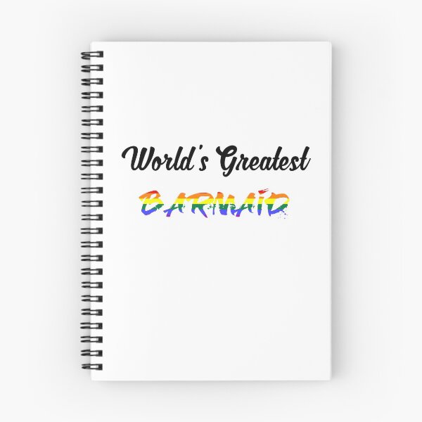 Item preview, Worlds Greatest Barmaid pride colours  designed and sold by qlobba.