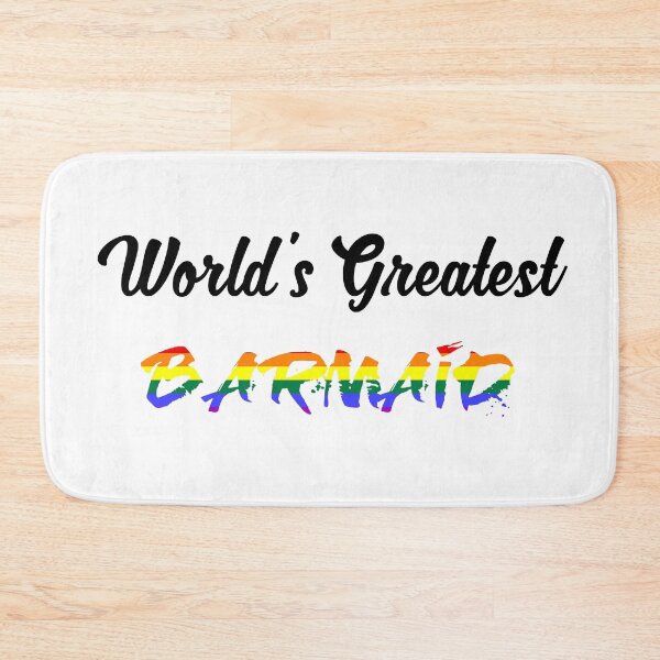 Item preview, Worlds Greatest Barmaid pride colours  designed and sold by qlobba.