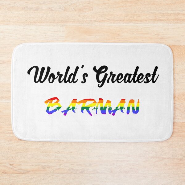 Item preview, Worlds Greatest Barman pride colours  designed and sold by qlobba.