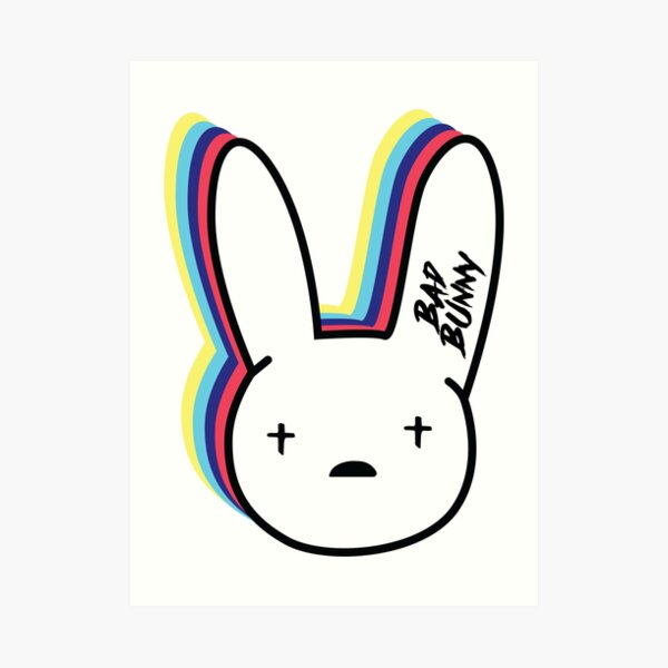 Bad Bunny Logo Wall Art | Redbubble