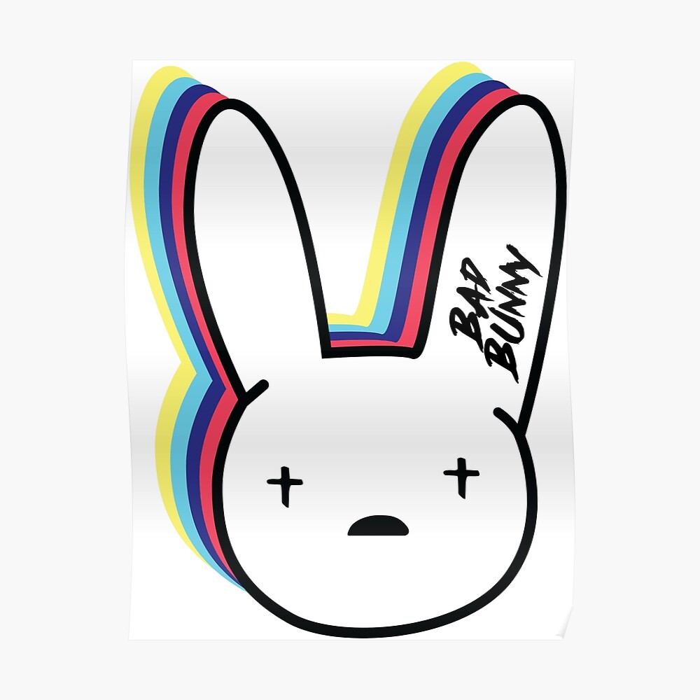 BAD BUNNY Decal,Bad Bunny Logo decal great for Cars,phones,Laptops,Tumbler cups...